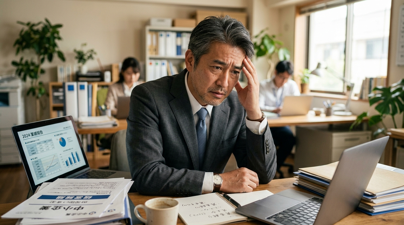 販路拡大に悩む中小企業の社長